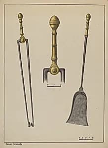 Fire Tongs and Shovel by Hans Korsch