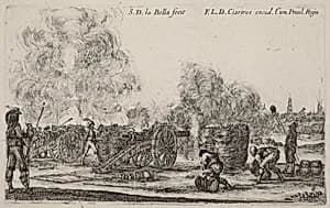 Firing the Cannons by Stefano Della Bella