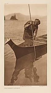 Fish Spearing-Clayoquot by Edward Sheriff Curtis