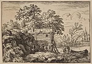 Fisherman's Hut by Allart van Everdingen