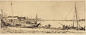 Fisher's Creek, King's Lynn by Muirhead Bone