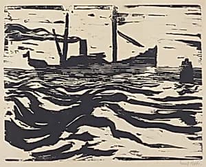 Fishing Steamer (Fischdampfer) by Emil Nolde