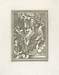 Flagellation of a Saint by Andrea Scacciati after Giovanni Battista Paggi