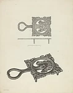 Flat Iron Holder by Milton Grubstein