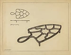 Flat Iron Holder by Isidore Sovensky
