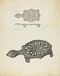 Flat Iron Holder by Mildred Ford and Filippo Porreca