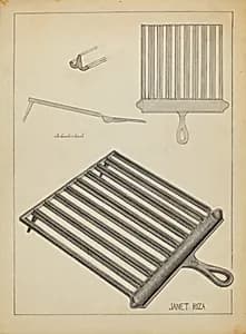 Flat Iron Holder by Janet Riza