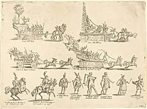 Floats and Participants by Jacques Callot