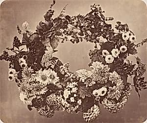 Floral and Berry Wreath by Adolphe Braun