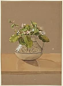 Flowers in a Pitcher by Fidelia Bridges