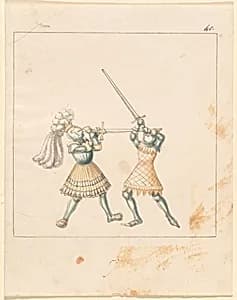 Foot Combat with Longswords by German 16th Century