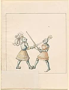 Foot Combat with Longswords by German 16th Century