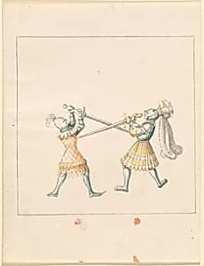 Foot Combat with Longswords by German 16th Century