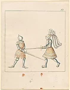Foot Combat with Longswords by German 16th Century