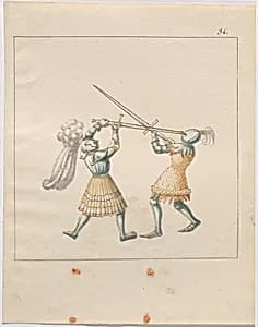 Foot Combat with Longswords by German 16th Century