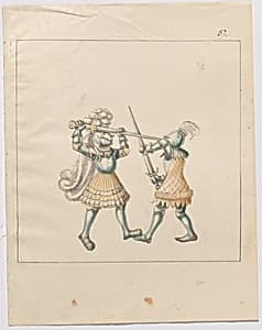 Foot Combat with Longswords by German 16th Century