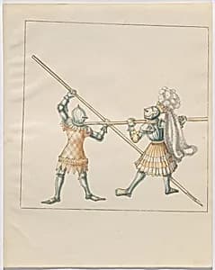 Foot Combat with Pikes by German 16th Century