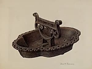Foot Scraper and Tray by John H. Tercuzzi