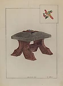 Foot Stool by Albert Camilli