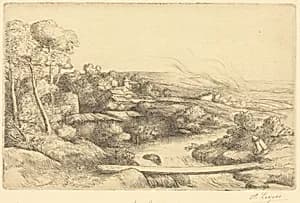 Footbridge (La passerelle) by Alphonse Legros