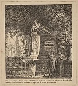 Fountain in a Summerhouse by Salomon Gessner
