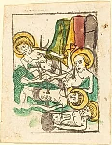 Four Martyrs - Saint Acacius by German 15th Century