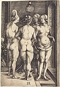 Four Naked Women by Albrecht Dürer