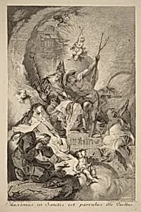 Four Saints by Johann Beheim after Franz Anton Maulbertsch