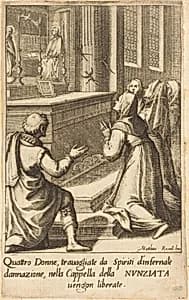 Four Women by Jacques Callot after Matteo Rosselli