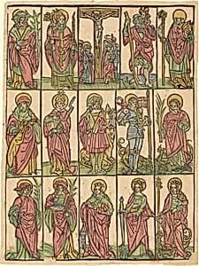 Fourteen Auxiliary Saints by German 15th Century