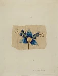Fragment of Bed Curtain by Florence Earl