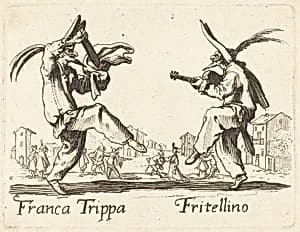 Franca Trippa and Fritellino by after Jacques Callot