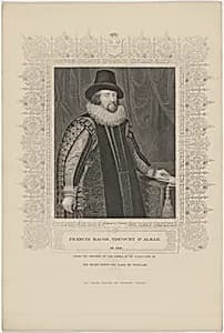 Francis Bacon by J. Cochran after Paulus van Somer I