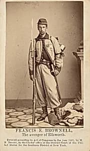 Francis E. Brownell by Brady's National Photographic Portrait Galleries