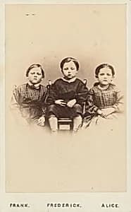 Frank. Frederick. Alice. by Wenderoth, Taylor, & Brown