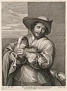 Portrait of Jean Pesne, after Sir Anthony van Dyck