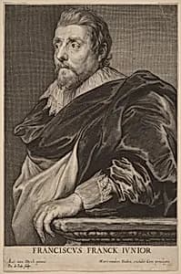 Portrait of Willem Hondius after Sir Anthony van Dyck