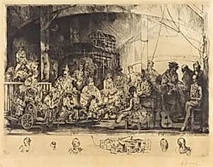 Frattelini Circus by Auguste Brouet