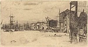 Free Trade Wharf by James McNeill Whistler