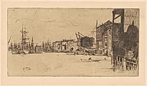 Free Trade Wharf by James McNeill Whistler