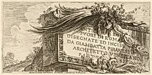Frontispiece for Parte Seconda by Giovanni Battista Piranesi