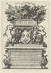 Frontispiece by Michel Dorigny, after Simon Vouet