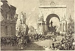 Fêtes jubilaires de Bruxelles by Auguste Lepère