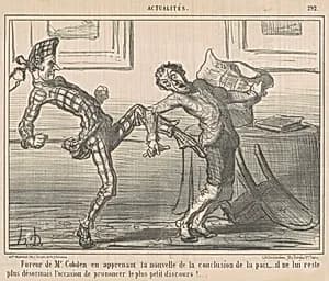Fureur de Mr Cobden ... by Honoré Daumier