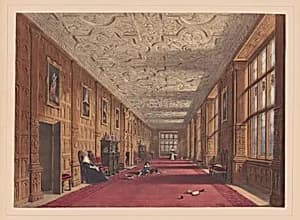 Gallery, Aston Hall, Warwickshire by Joseph Nash