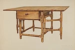 Gate-legged Dining Table by Amos C. Brinton