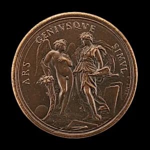 Genius Inspiring Art [reverse] by Charles-Jean-François Chéron
