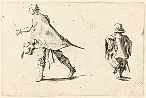 Gentleman and His Page by Jacques Callot