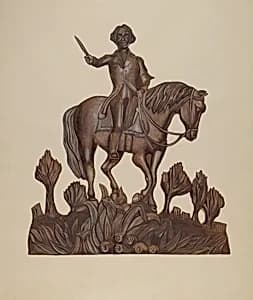 George Washington on Horseback by Wilbur M Rice