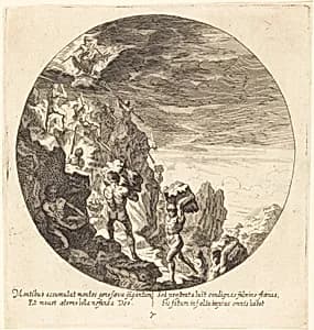 Giants Repelled by Jove by Georg Andreas Wolfgang the Elder
